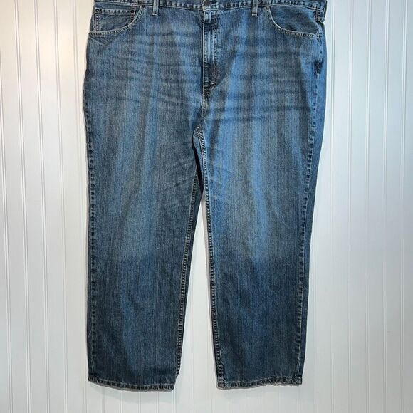 Levis 559 Jeans Relaxed Straight Men 50X32 Medium Blue Wash Chore Cowboy Western - Picture 1 of 12